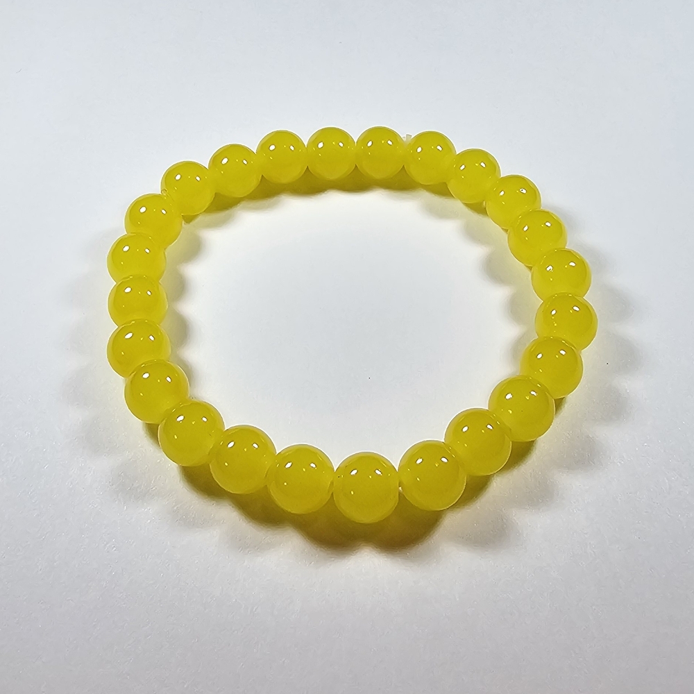Vibrant Yellow Beaded Bracelet